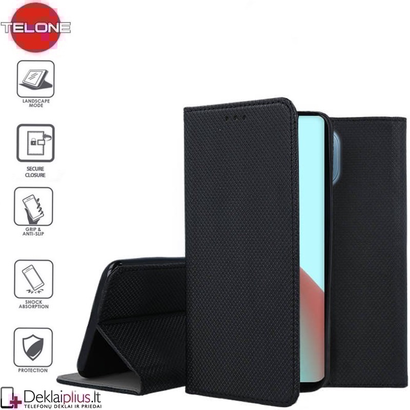 Telone atverčiamas dėklas - juodas (Xiaomi Mi 11 Lite/11 Lite 5G Ne) Telone atverčiamas dėklas - juodas (Xiaomi Mi 11 Lite/11 Lite 5G Ne)